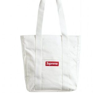 Supreme Canvas Tote  White